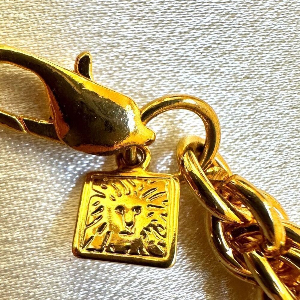 Anne Klein gold tone chain link bracelet - Picture 5 of 9